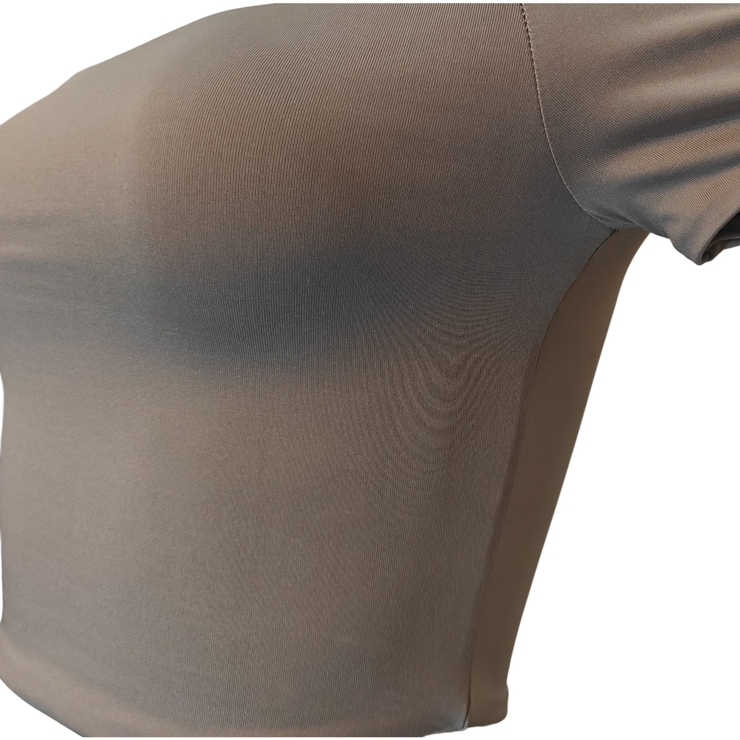 Taupe Off The Shoulder Cropped Top