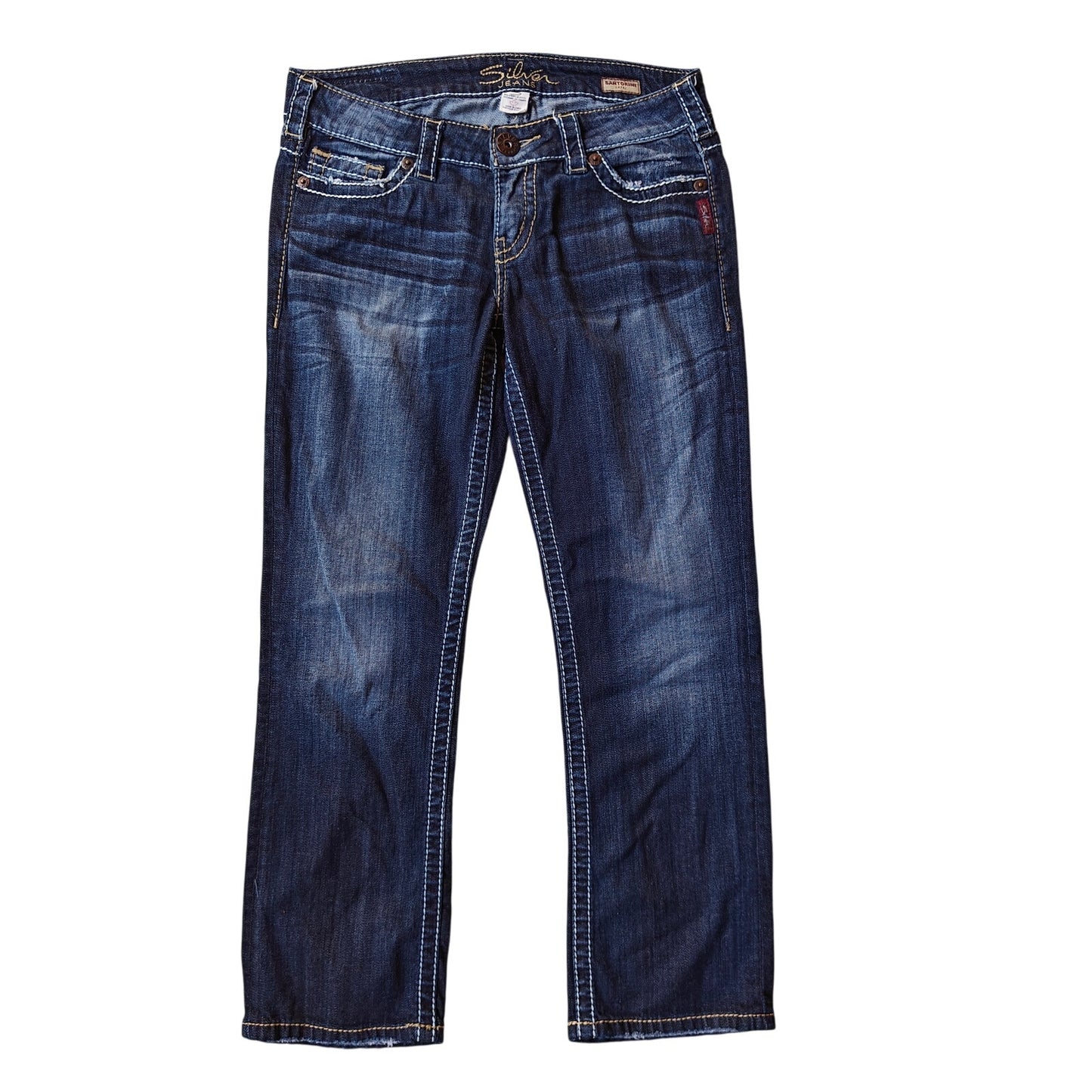 Dark Wash Santorini Capri Jeans