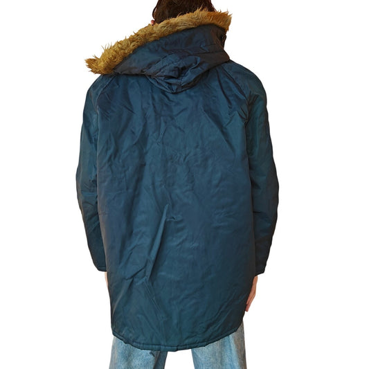 Vintage 1970s Navy Parka