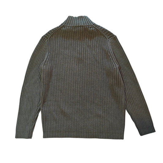 Cable Knit Quarter Zip Sweater