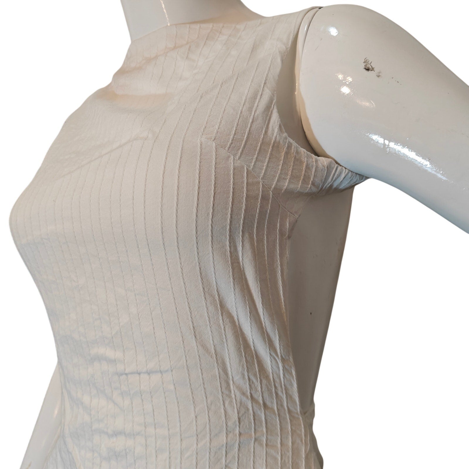 White Open Back Mini Dress