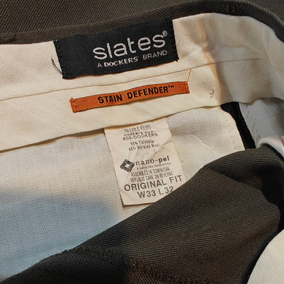 Wool Blend Pleated Dress Pants
