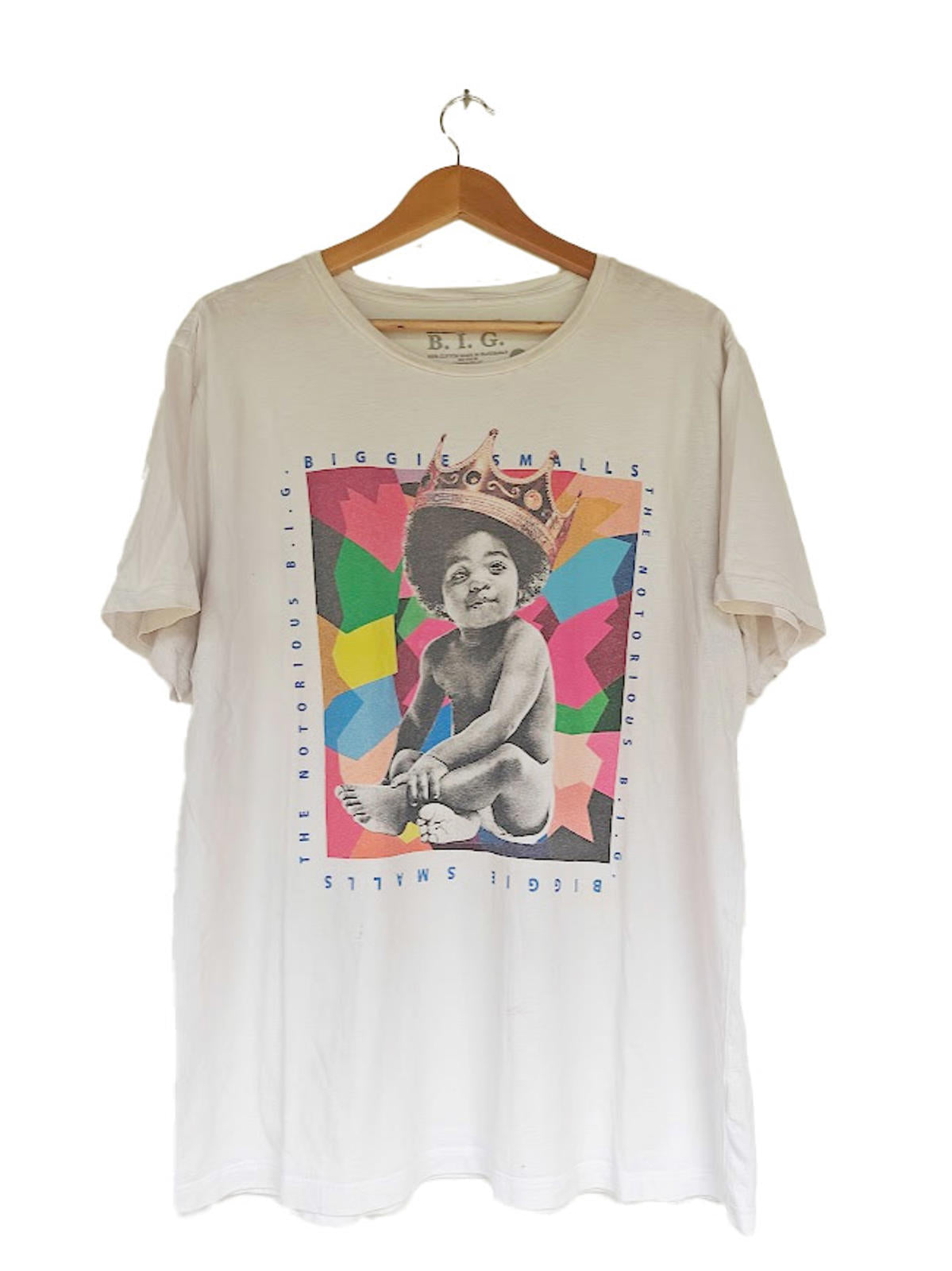 White Vintage Style Biggie Smalls T-Shirt