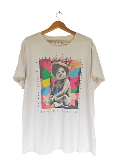 White Vintage Style Biggie Smalls T-Shirt