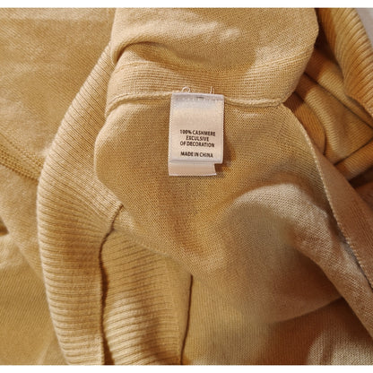 Cream Crewneck Cashmere Sweater