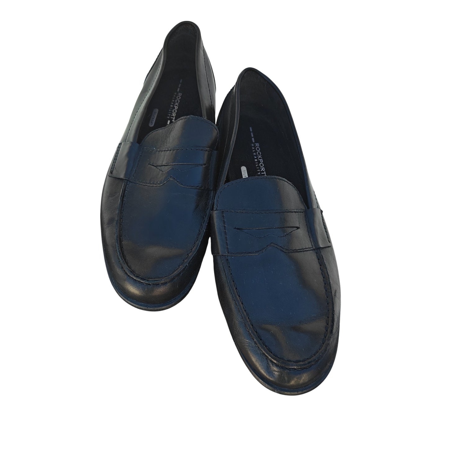 Black Leather Penny Loafers