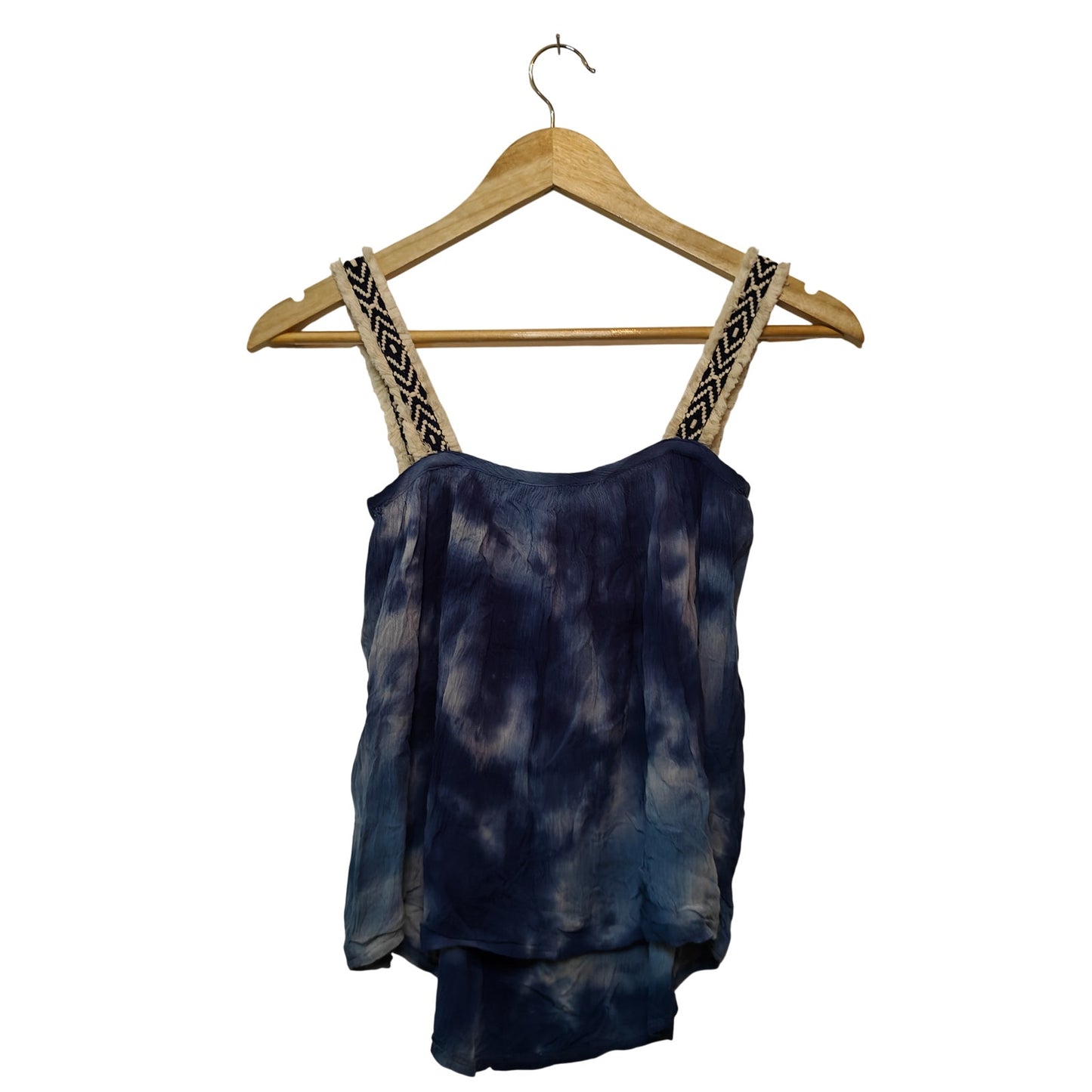 Blue Tie-Dye Boho Tank