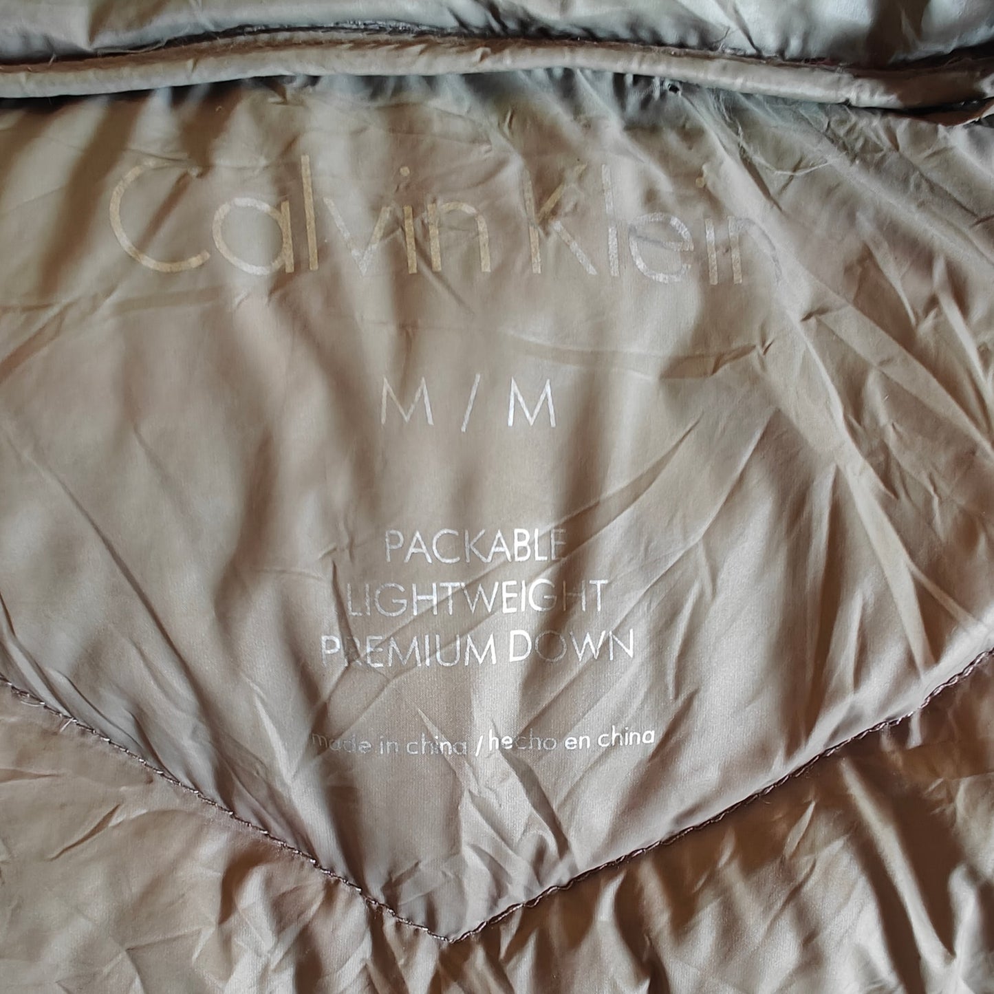 Olive Packable Down Puffer Coat