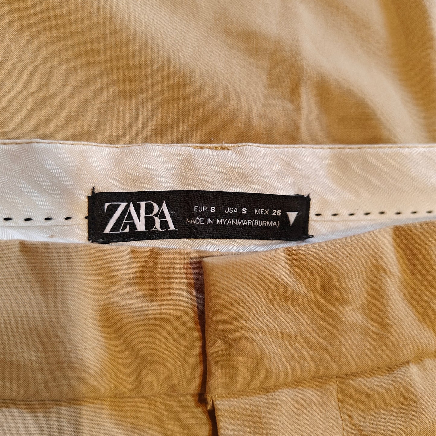 Khaki Wide Leg Pants
