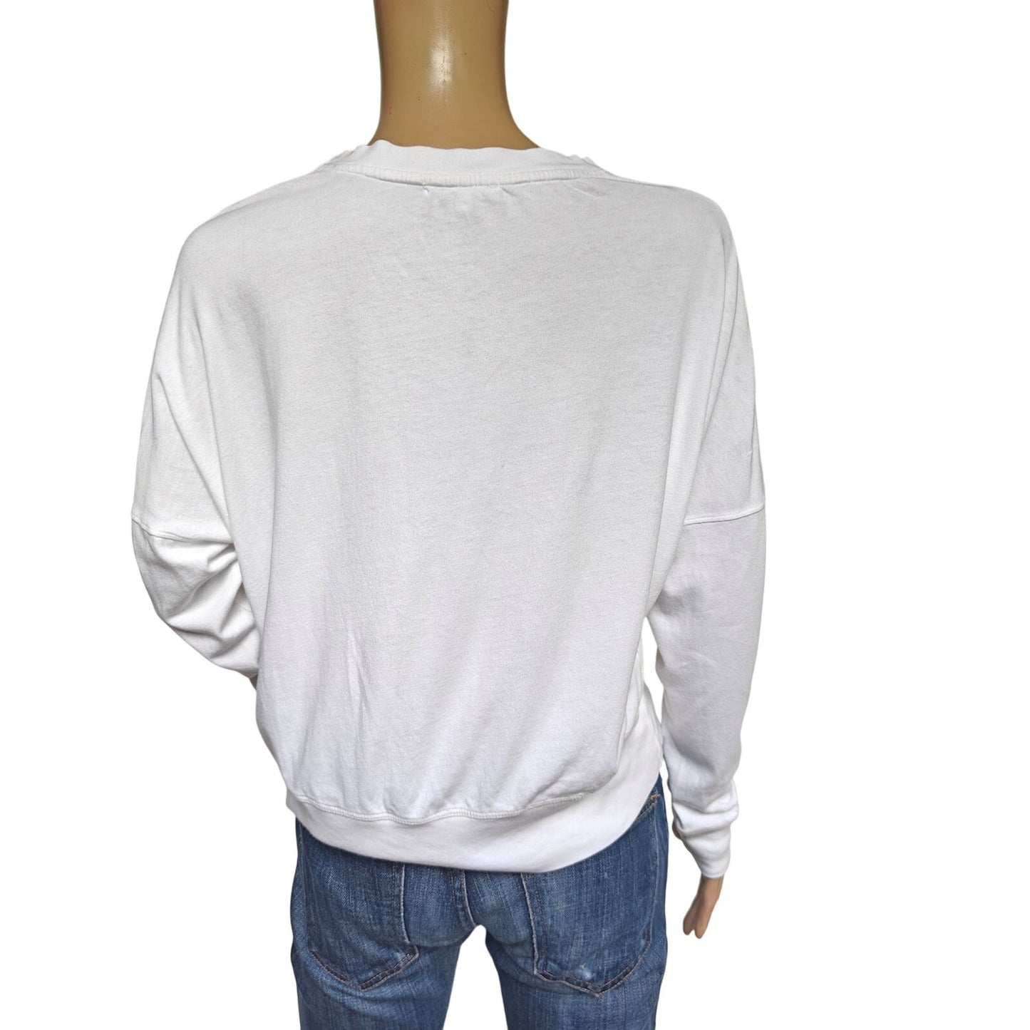 Sundry Star Cropped Long-Sleeve Tee