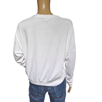 Sundry Star Cropped Long-Sleeve Tee
