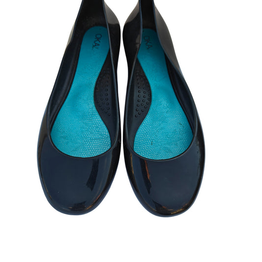 Black Jelly Ballet Flats