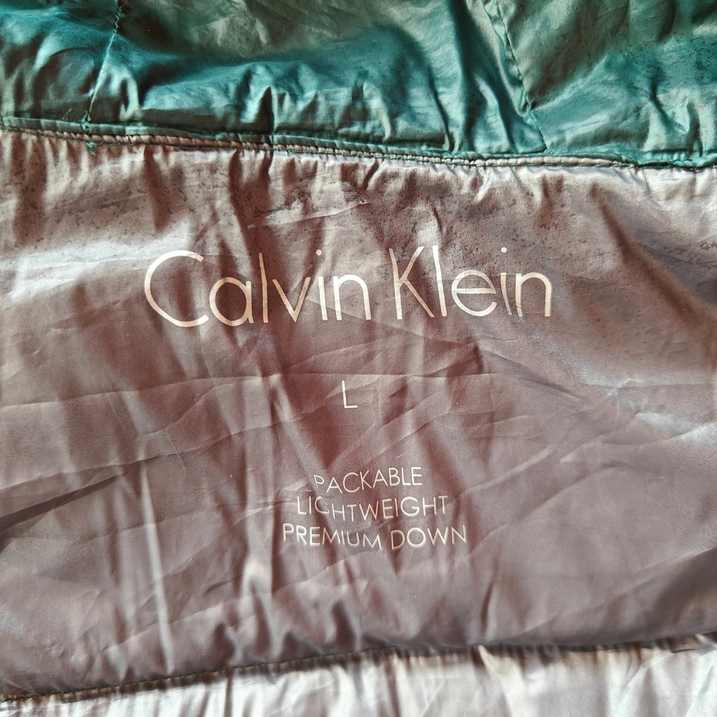 Green Packable Down Puffer Jacket