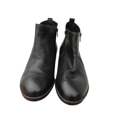 Jimmy Black Leather Women's Ankle Boots