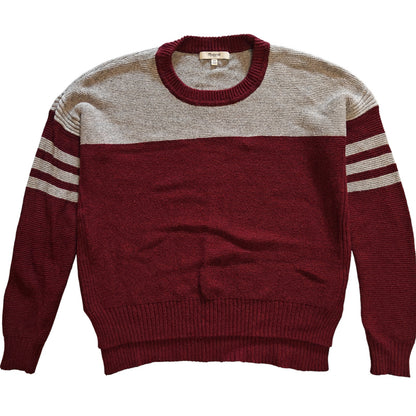Burgundy Colorblock Sweater