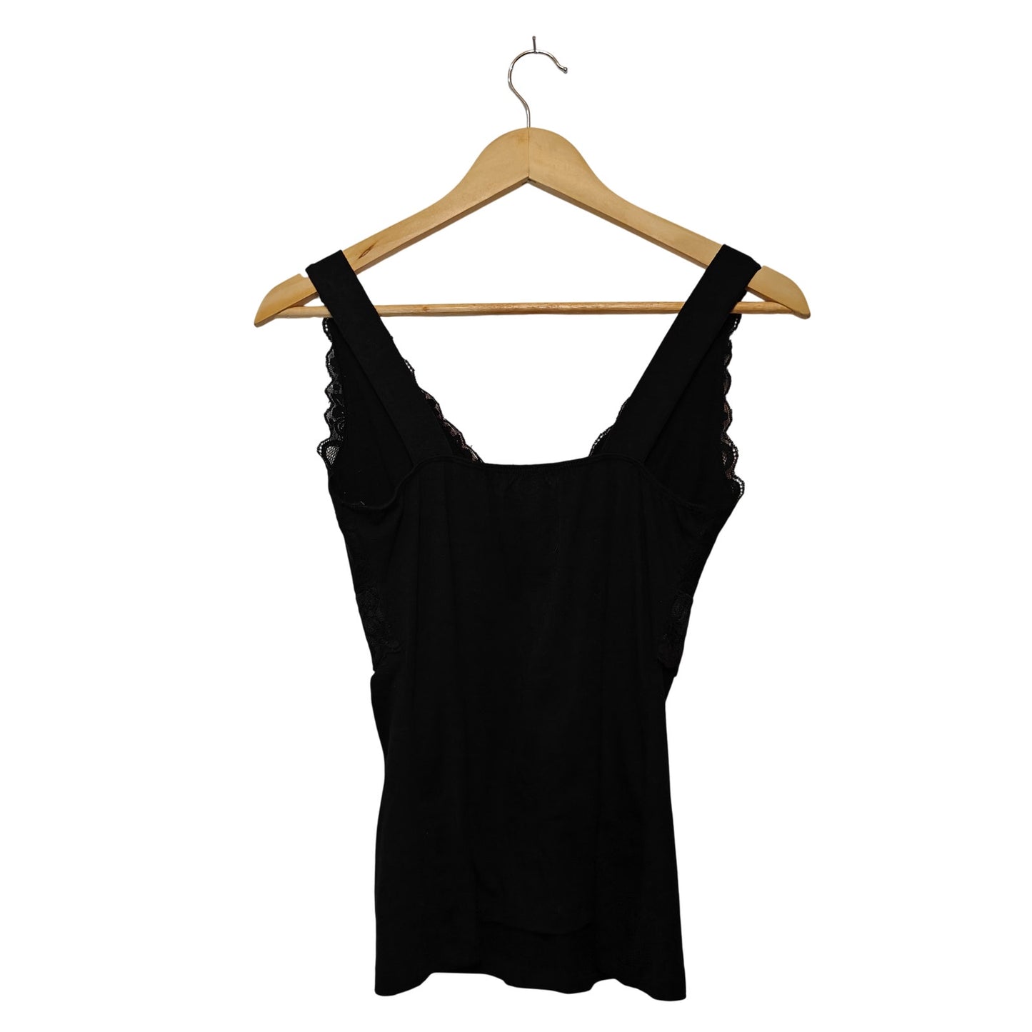 Black Lace V-Neck Tank Top