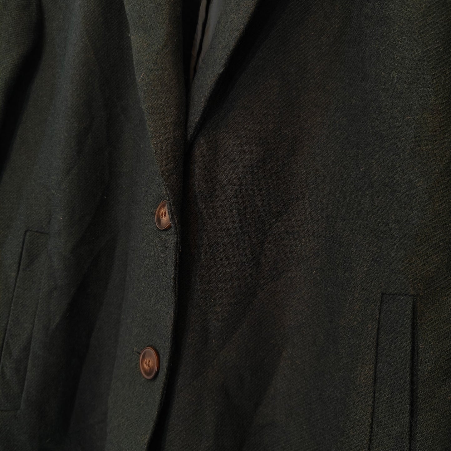 Forest Green Wool Blend Blazer