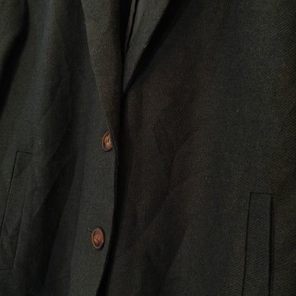 Forest Green Wool Blend Blazer