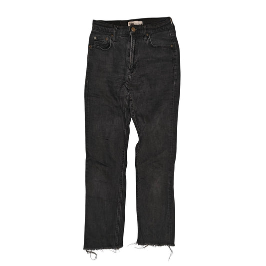Black High Rise Skinny Ankle Jeans