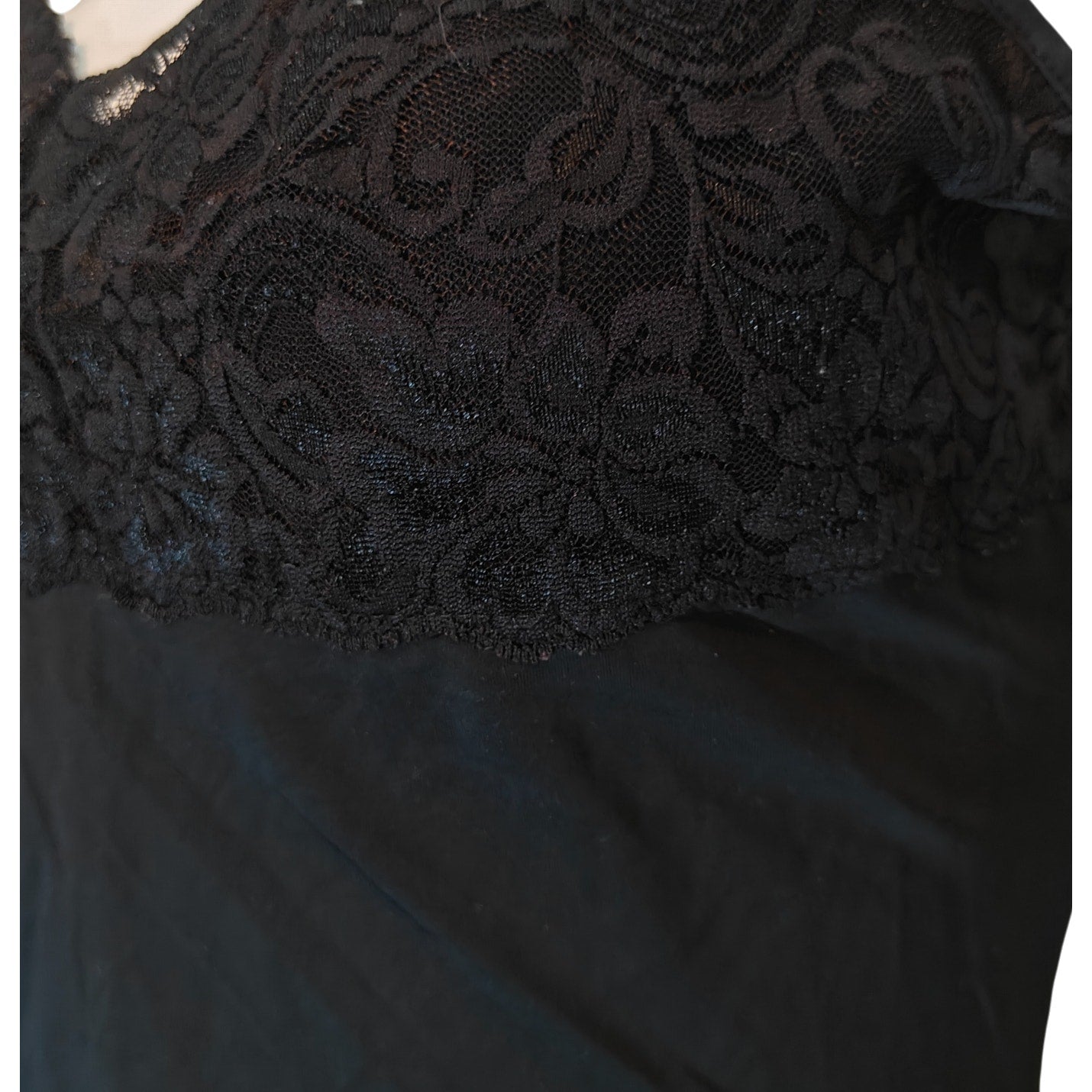 Black Lace Trim Camisole
