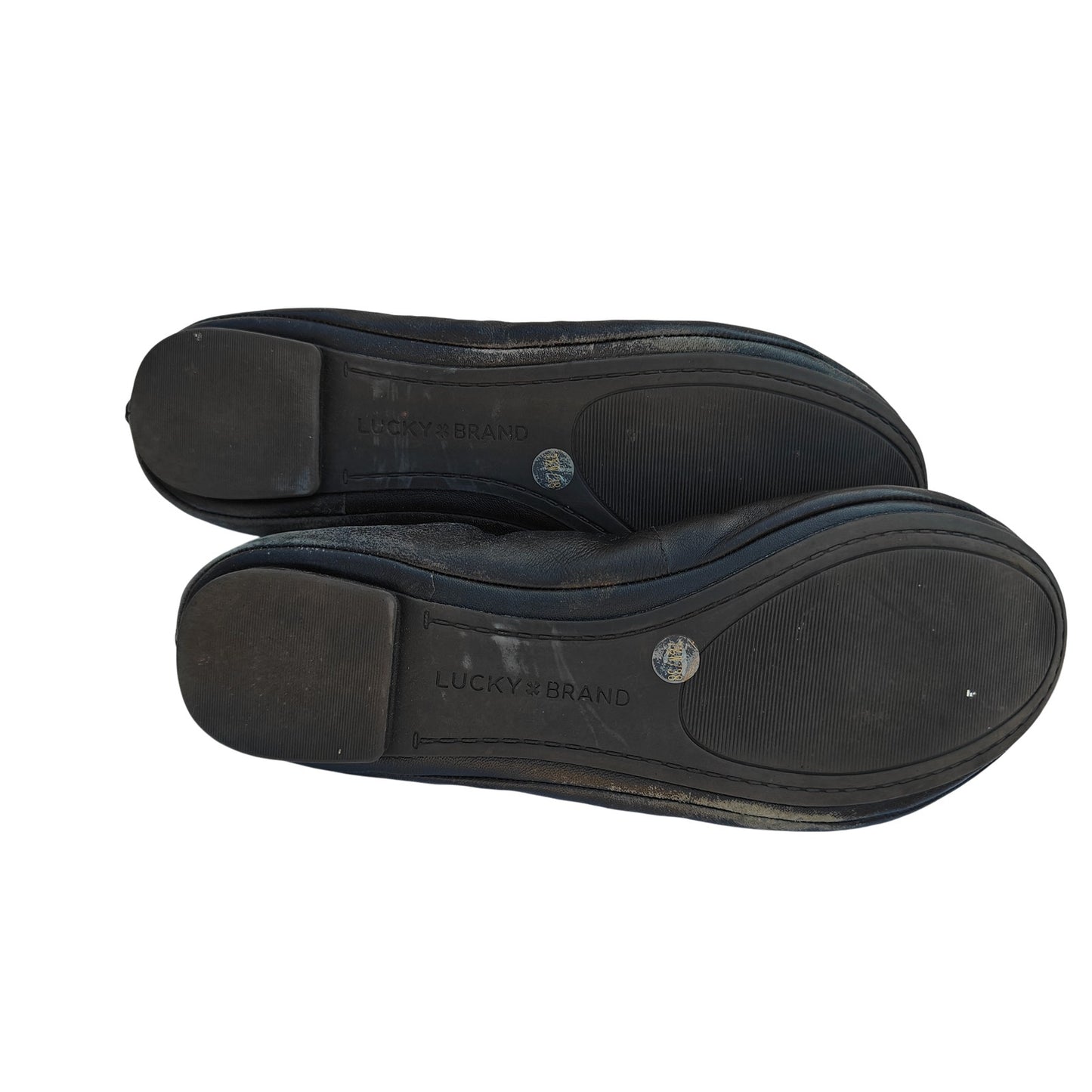 Emmie Black Leather Ballet Flats