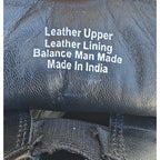 Mens Black Leather Moc Toe Loafers