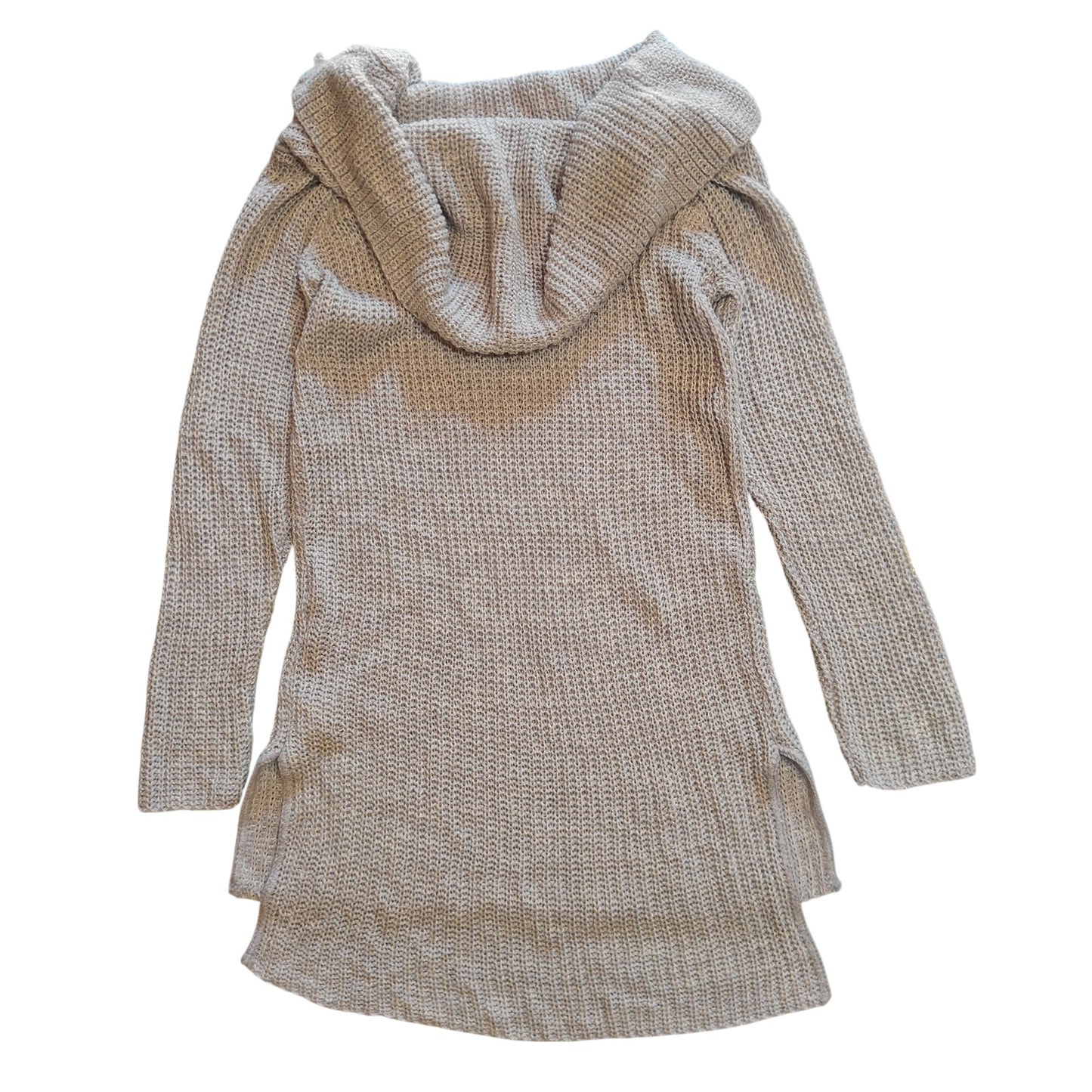 Oatmeal Cowl Neck Knit Tunic Sweater