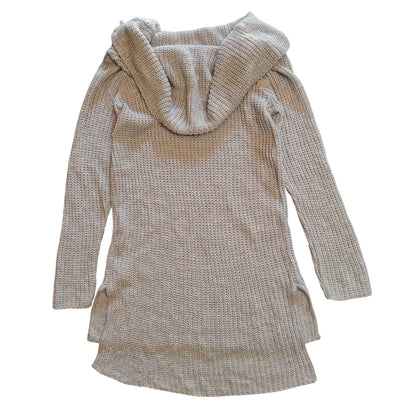 Oatmeal Cowl Neck Knit Tunic Sweater