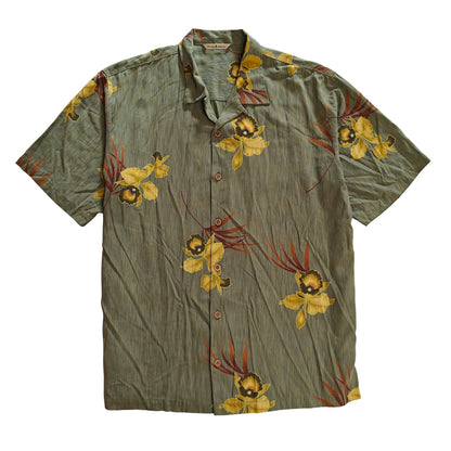 Silk Tencel Floral Hawaiian Shirt