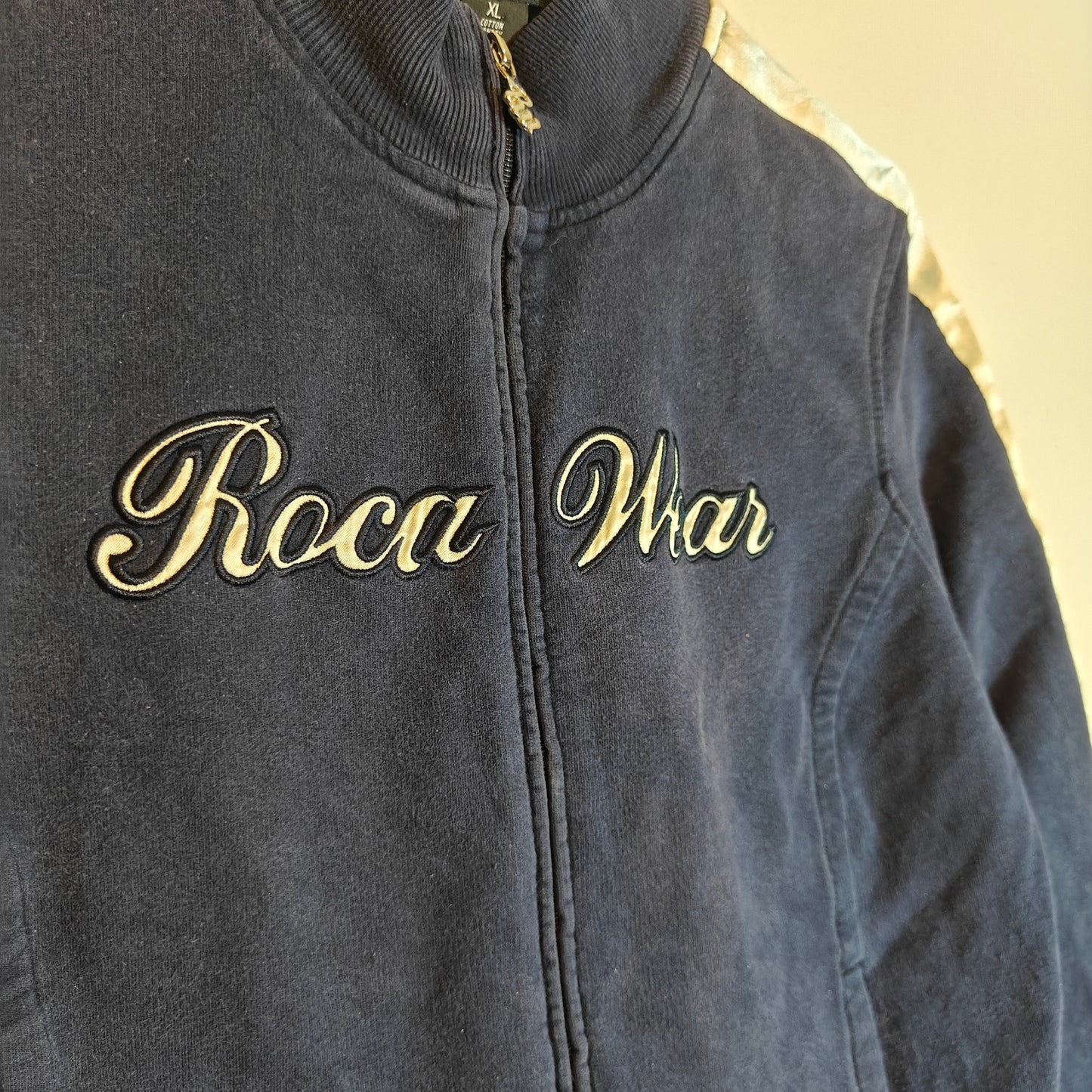 Vintage Navy Zip-Up Track Jacket