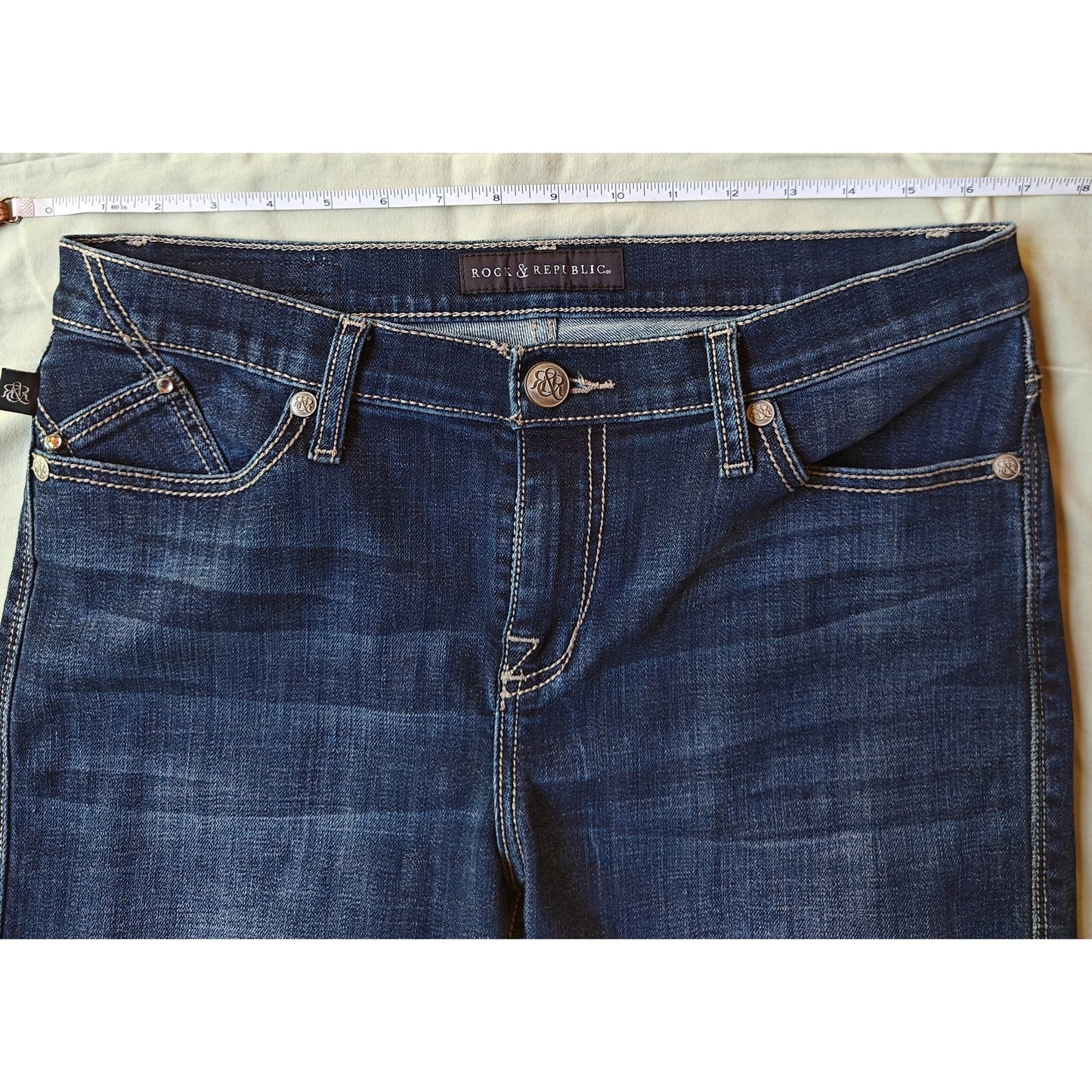 Dark Wash Kasandra Mid Rise Bootcut Jeans