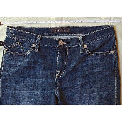 Dark Wash Kasandra Mid Rise Bootcut Jeans