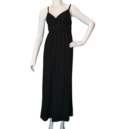 Black Empire Waist Spaghetti Strap Dress