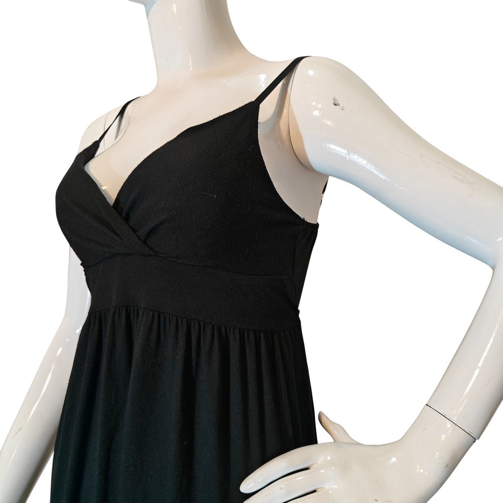 Black Empire Waist Spaghetti Strap Dress