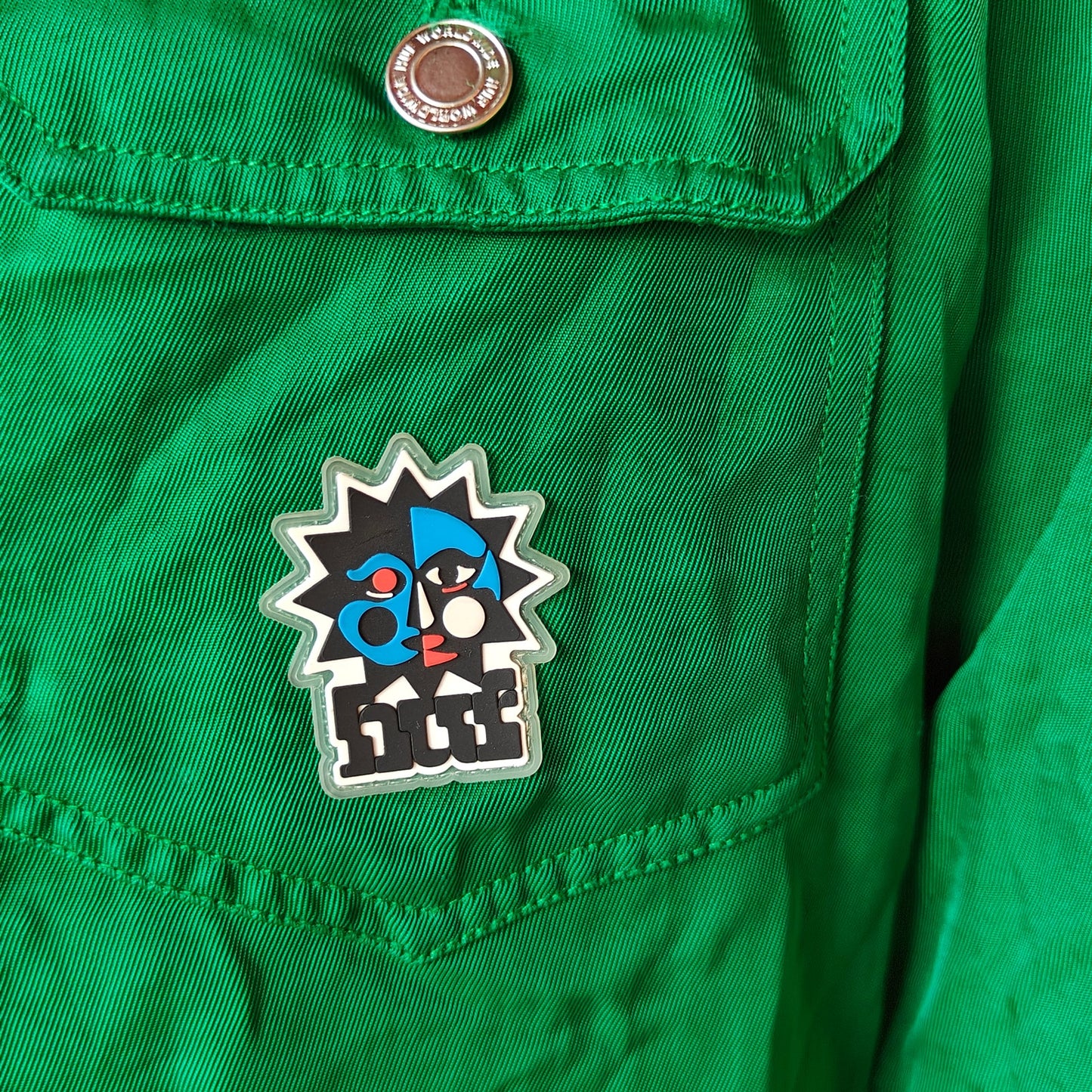 Green Nylon Coach's Jacket