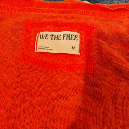 Orange Henley Tank Top