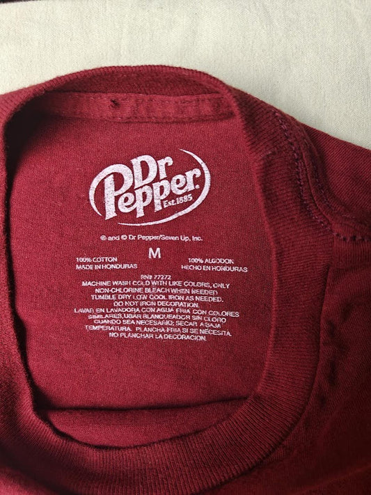 Maroon Vintage Style Dr Pepper Graphic T-Shirt