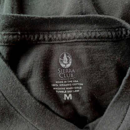 Black Graphic Tee with Sierra Club Logo