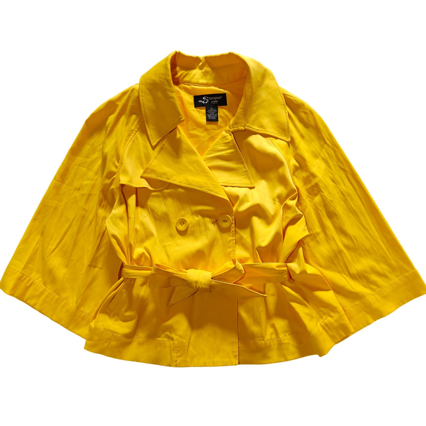 Yellow Cape Trench Jacket