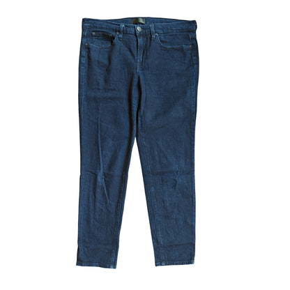 Dark Wash Relaxed Rolled Jeans