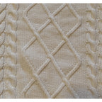 Cream Cable Knit Sweater Vest