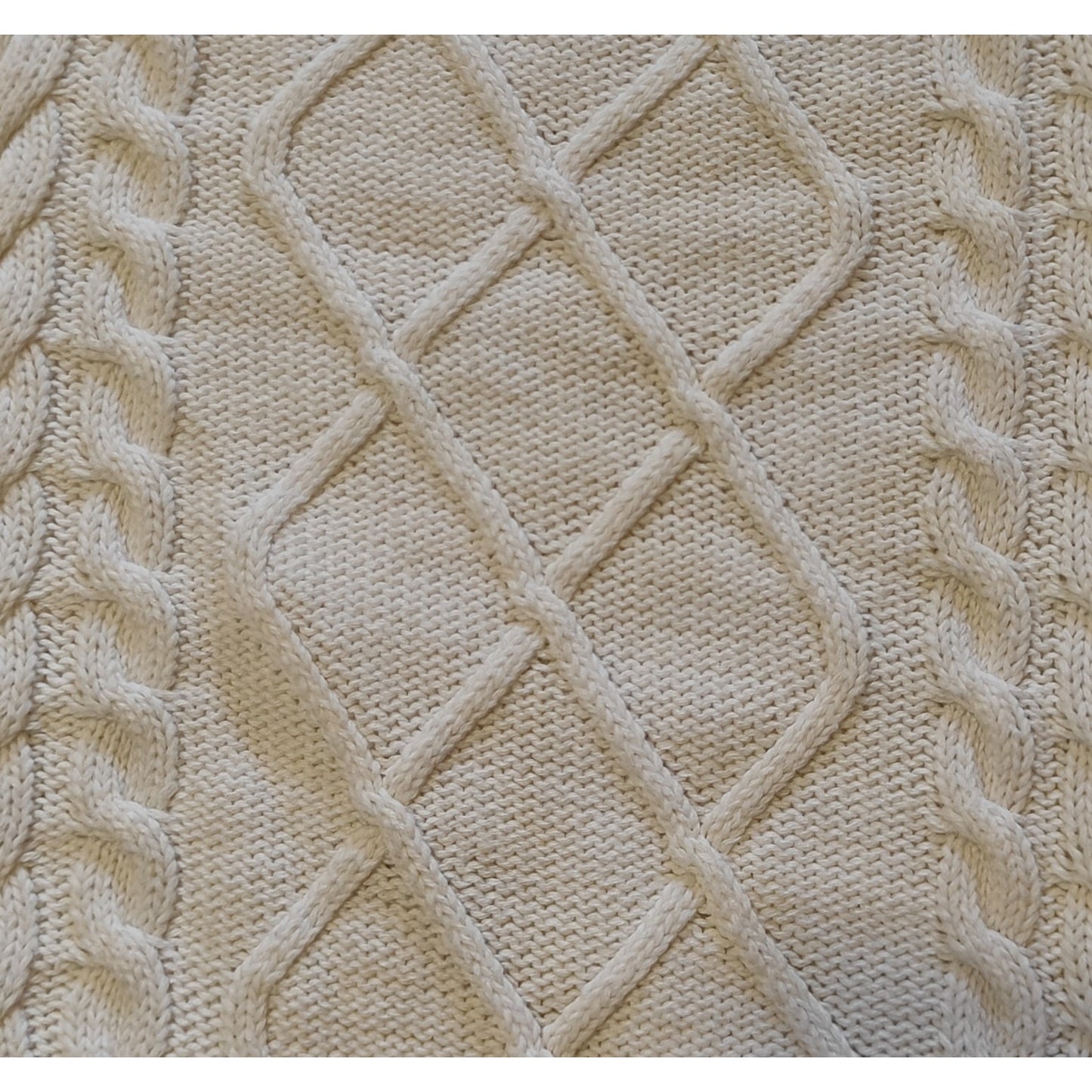 Cream Cable Knit Sweater Vest