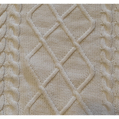 Cream Cable Knit Sweater Vest
