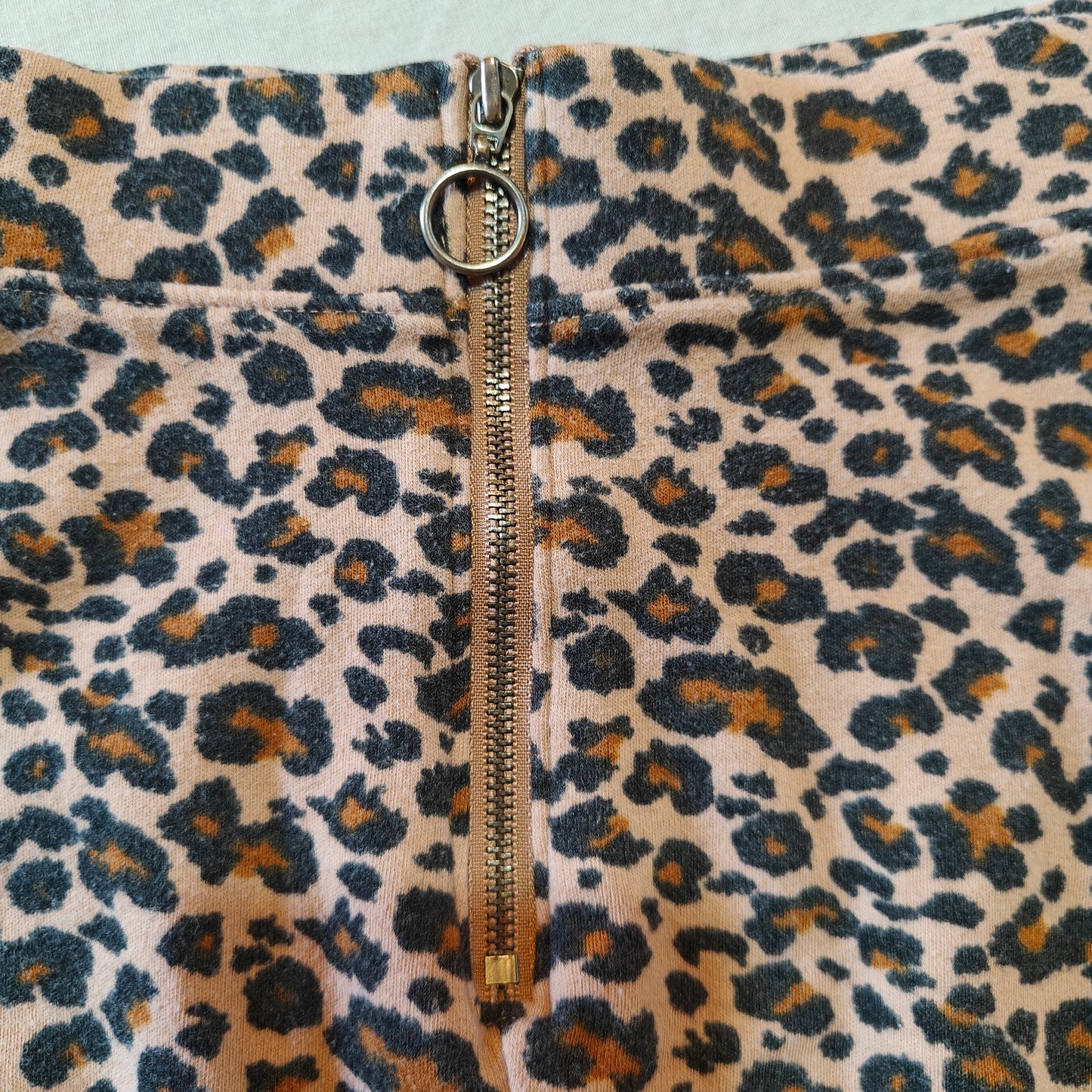 Leopard Print Skater Skirt
