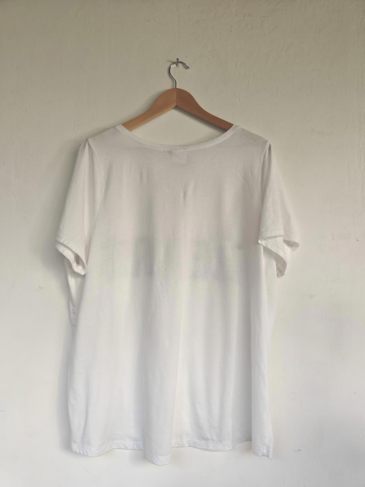 White Sequin Chicago Bears V-Neck Tee