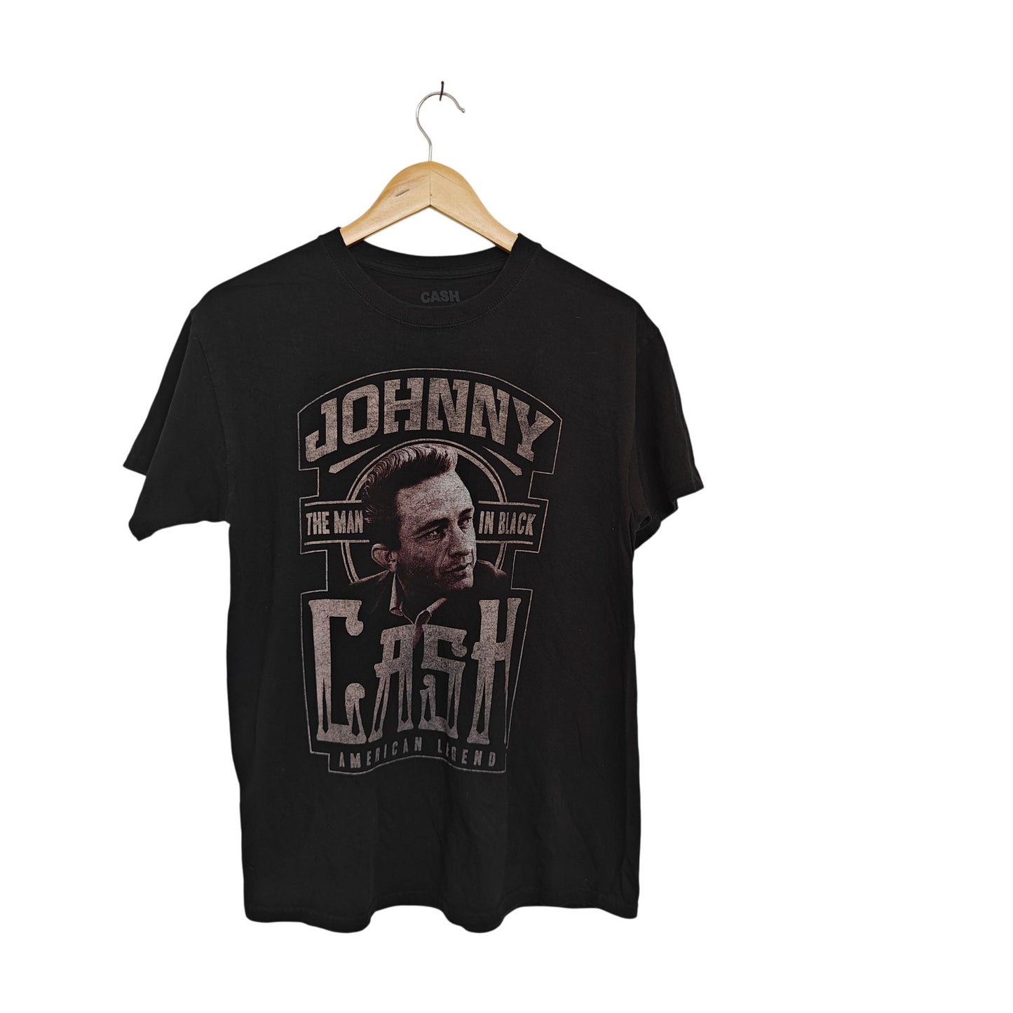 Johnny Cash Man in Black Graphic T Shirt