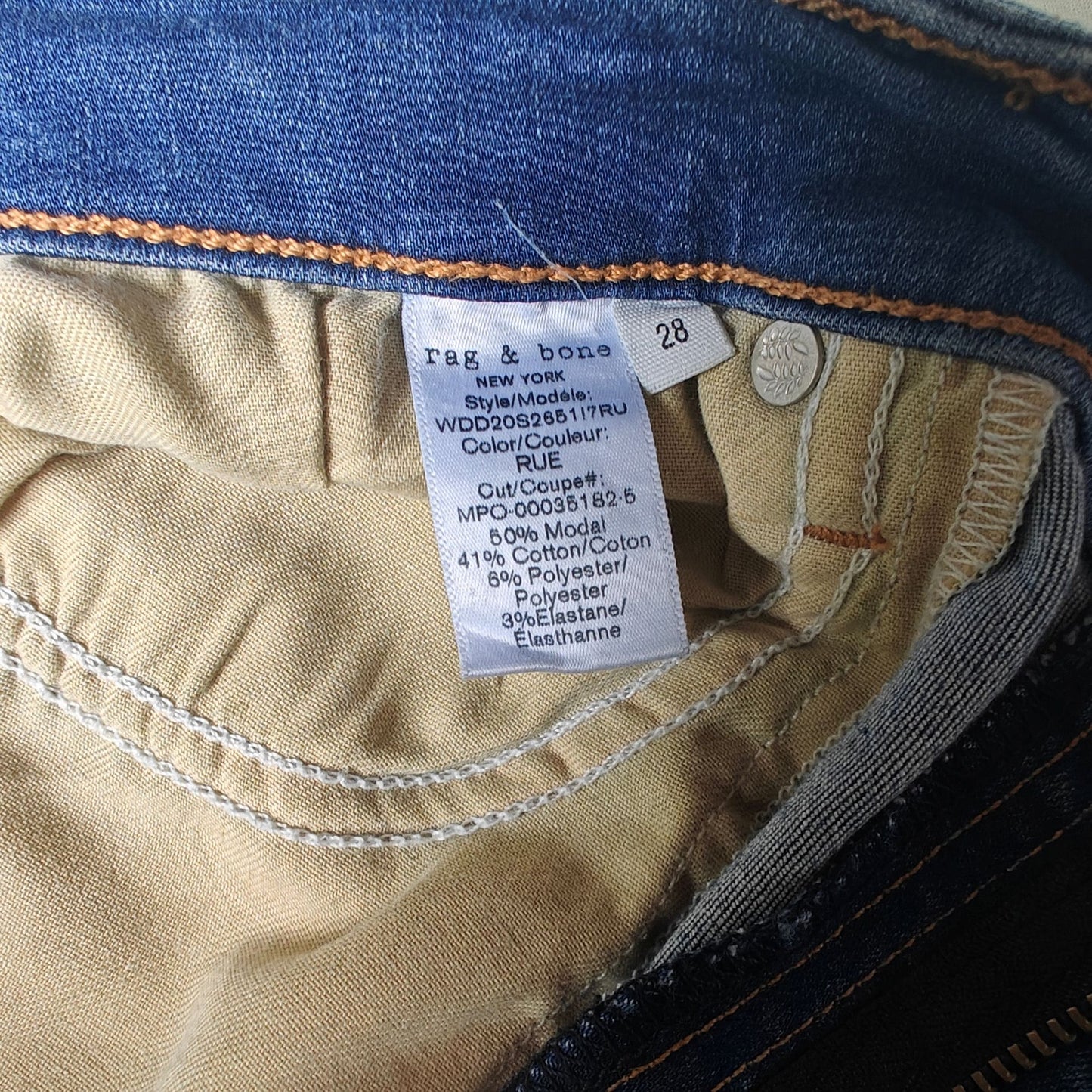 High-Rise Ankle Skinny Jeans Size 28