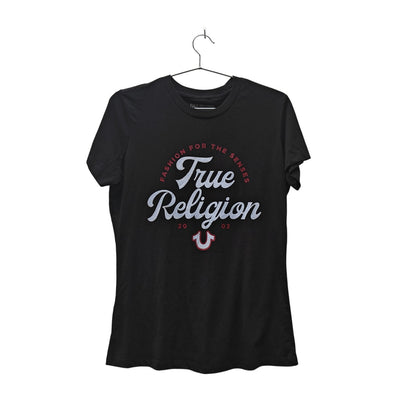 Graphic "Fashion for the Senses" Logo Tee