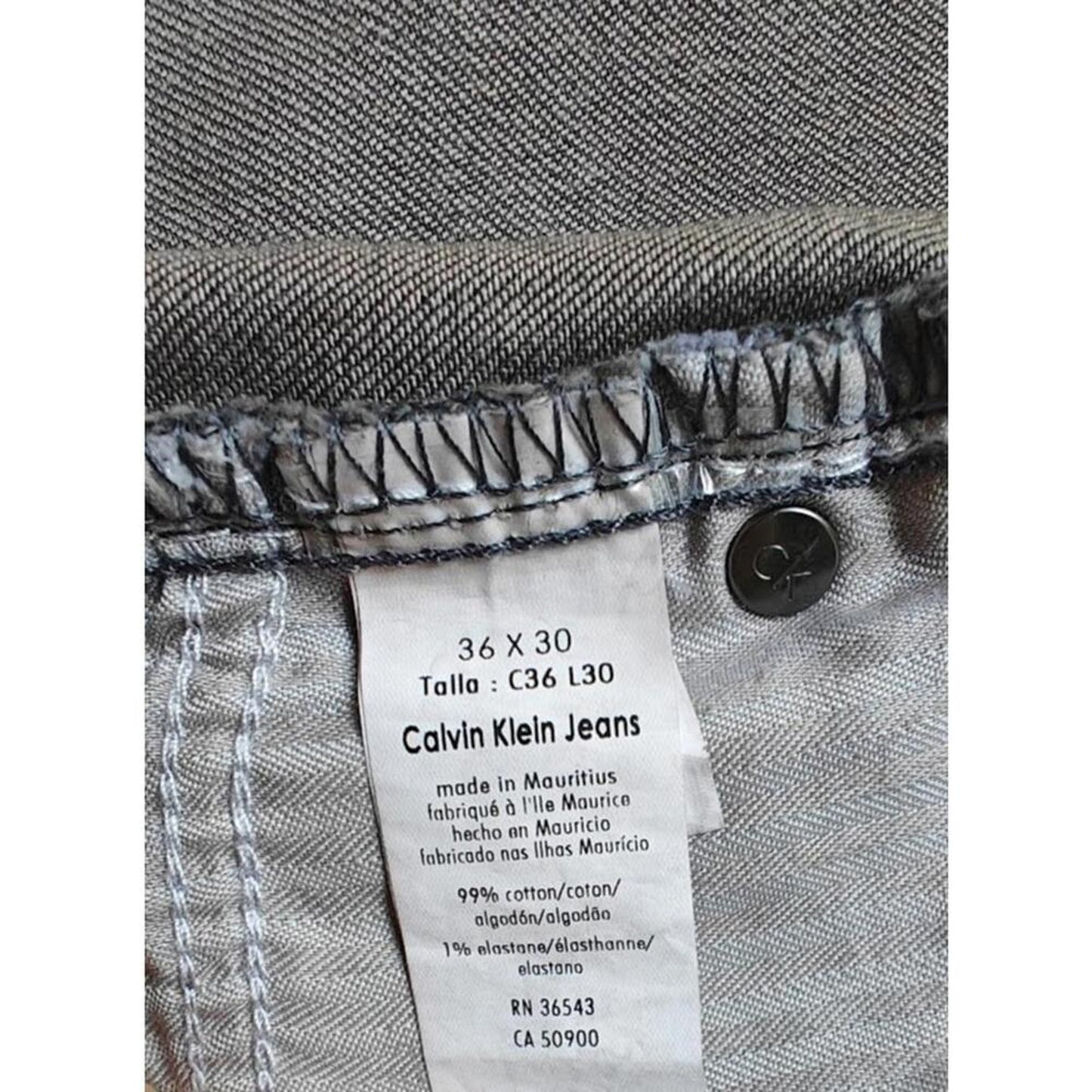 Gray Men's Straight Leg Jeans