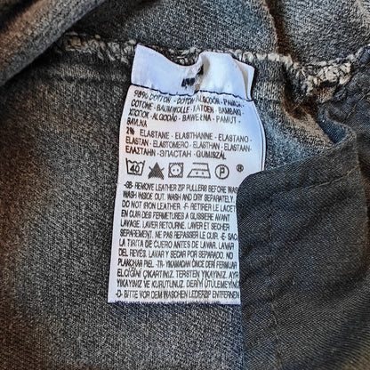 Gray Moto Zip Jeans